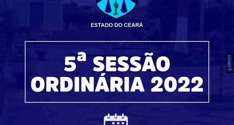5 ª Sessão ordinária 2022