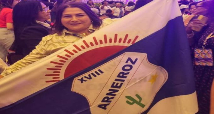VEREADORA CARMELITA LAURA REPRESENTA ARNEIROZ NA CONFERÊNCIA NACIONAL DE POLÍTICAS PARA AS MULHERES EM BRASÍLIA